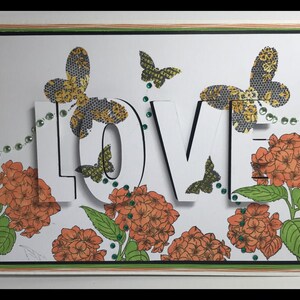 3d Eclipse Card  -  LOVE  (digital cutting file SVG/FCM and Studio formats)