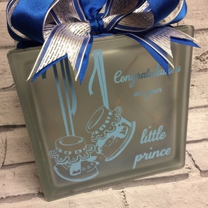 Baby Boy - felicidades por tu pequeño príncipe - Adopción de nacimiento, etc.  Descarga digital en formatos SVG y Studio
