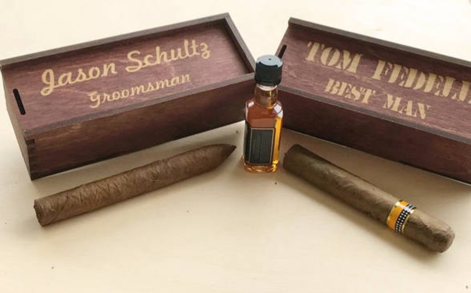 Personalized Cigar Box Cigar Gift Box Groomsmen Gift Box Etsy