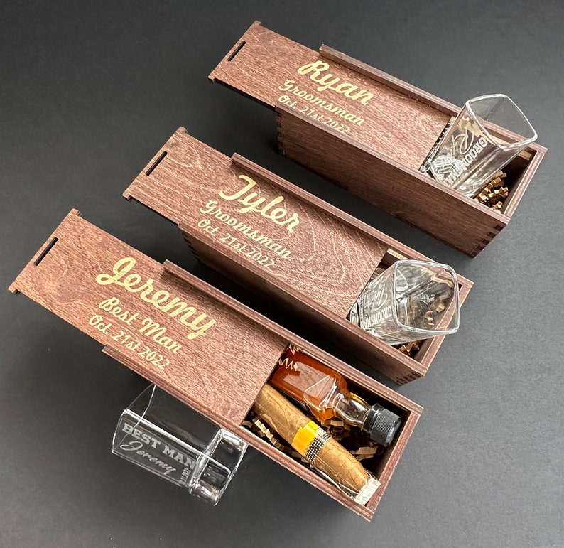 Groomsmen Gift, Best Man Proposal, Father of the Bride Gift, Groomsmen Proposal, Cigar Gift Box, Father of the Groom Gift, Groomsmen Box, 