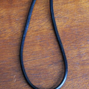 Mini Bronze Fortune Cookie Leather Cord Chocker image 2