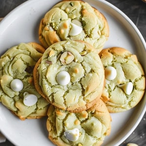 White Chocolate Pistachio Cookies