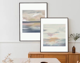 Misty Morning & Evening Art Prints (2)