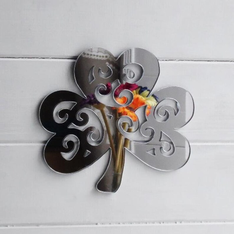 Decorative Irish Shamrock Acrylic Mirror Decorative Irish Shamrock Acrylic Mirror
