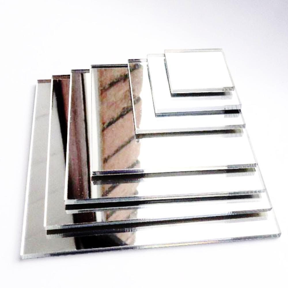 Square Acrylic Mirror Mosaic Tiles Etsy