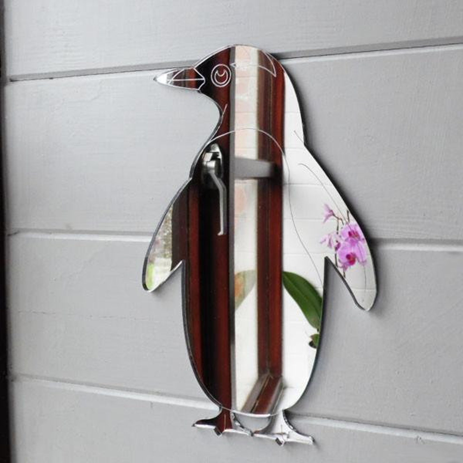 Penguin Engraved Acrylic Mirror Etsy