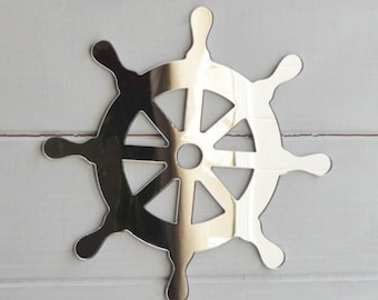 Nautical Ships Wheel Acrylic Mirror