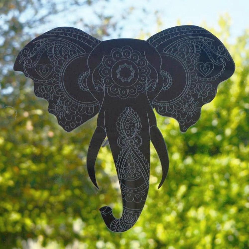Elephant Engraved Head and Trunk Acrylic Mirror | Etsy