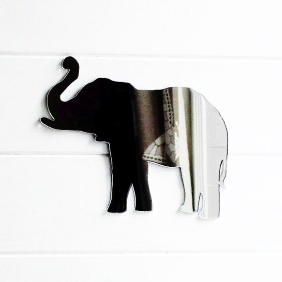 Lucky Elephant Trunk Up Acrylic Mirror 