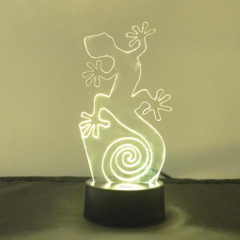 Gecko Lizard LED Acrylic Light Etsy