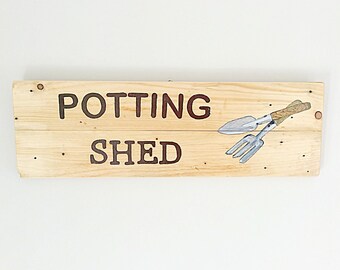 gift, wooden sign, grandads den, garden sign, shed sign, hand painted,outdoor sign, allotment garden ornament unique