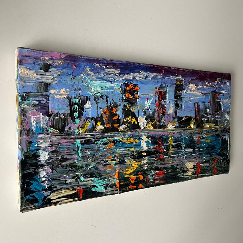 Abstract Painting New York City Wall Art Modern Oil Painting on Canvas ...