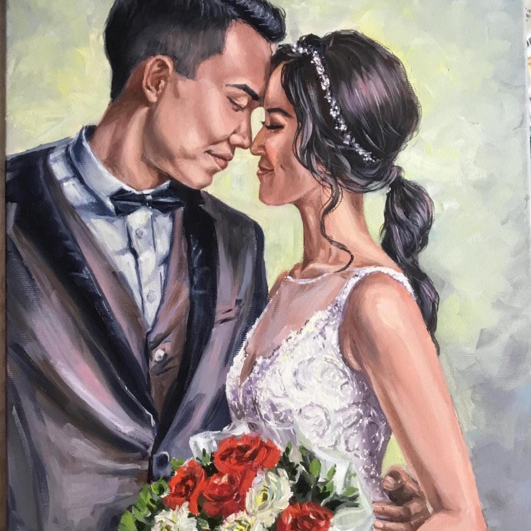 Custom Oil Painting Art Commission Painting on Canvas From Photo Custom ...