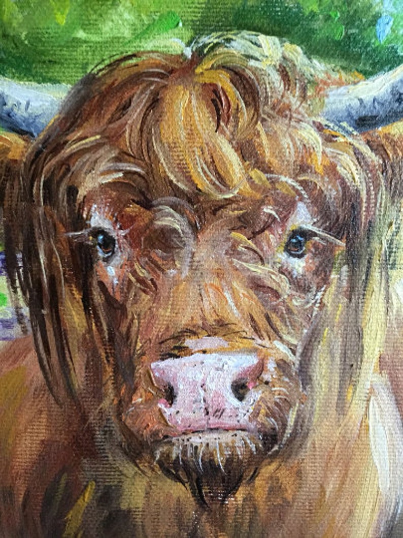 Farm Animal Wall Art Painting Portrait Personnalise Domestic Etsy