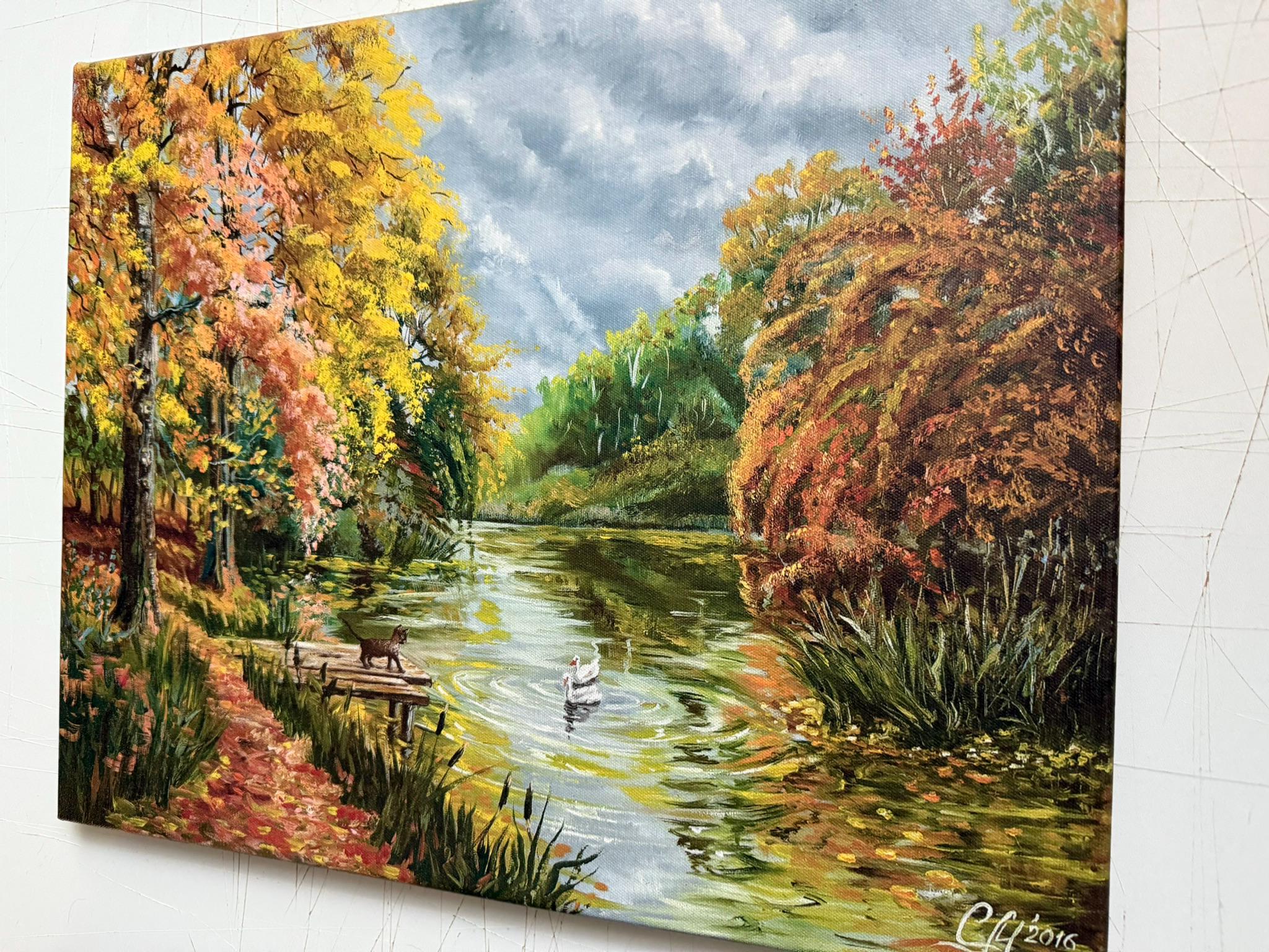 Buy Landscape Painting on Canvas Wall Art Original Painting Wall