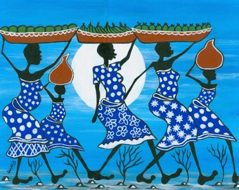 Back to the market 16x20inches