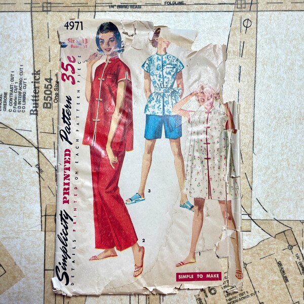 Chinese Pants Pattern Etsy