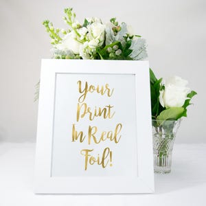 Custom Gold Foil Print, 8x10. Foil Wedding Signs, Wedding Decor, Gold Wedding Decor, Wedding Signage, Custom Wedding Sign, Personalized Sign