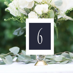 Elegant Wedding Table Numbers, Handmade, Rustic, Chic, Your Choice of Color, Free Shipping 0163 image 1