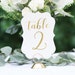 see more listings in the Table Numbers section