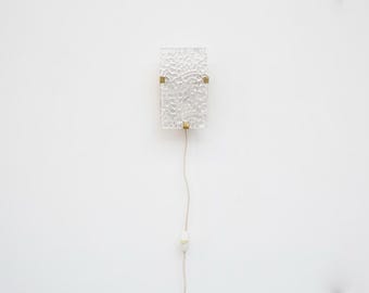 Toso inspired Cast Glass & Brass Wall Sconce