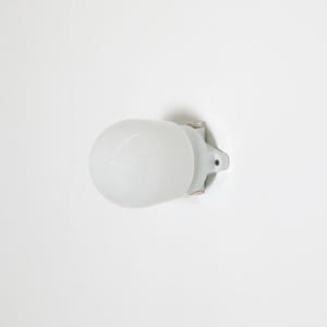 1950&#39;s Wagenfeld Opaline Glass and Porcelain &quot;Lisilux&quot; Wall or Ceiling Sconce