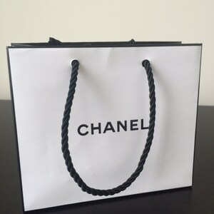 Chanel White Shopping Bag