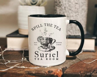 Suriel Tea Company Mug, Bookish Mug, Velaris Mug, Acotar Mug, SJM Acotar Mug, Acotar Merch, Velaris Merch, Book Lover Mug