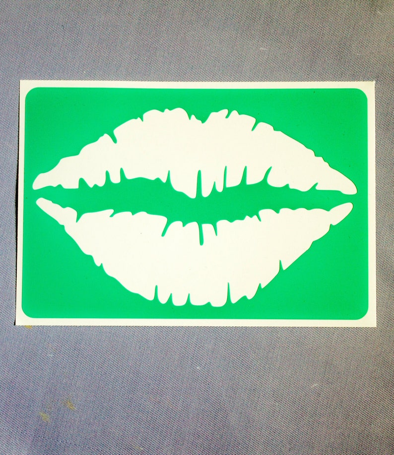 Reusable Stencil lips stencil for art self adhesive stencil Etsy
