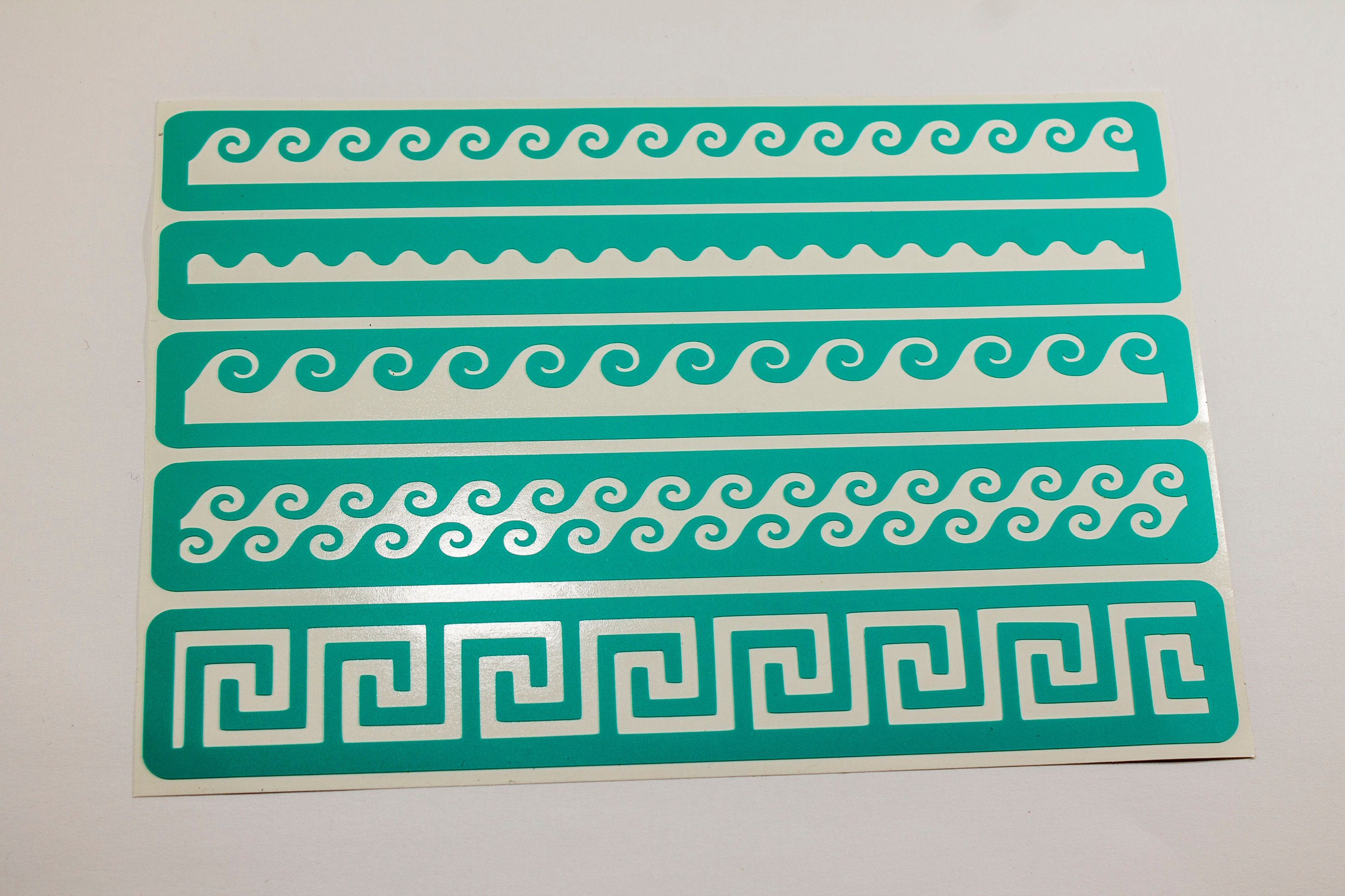 Reusable Stencil Greek wave stencil for art Greece stencil for Etsy