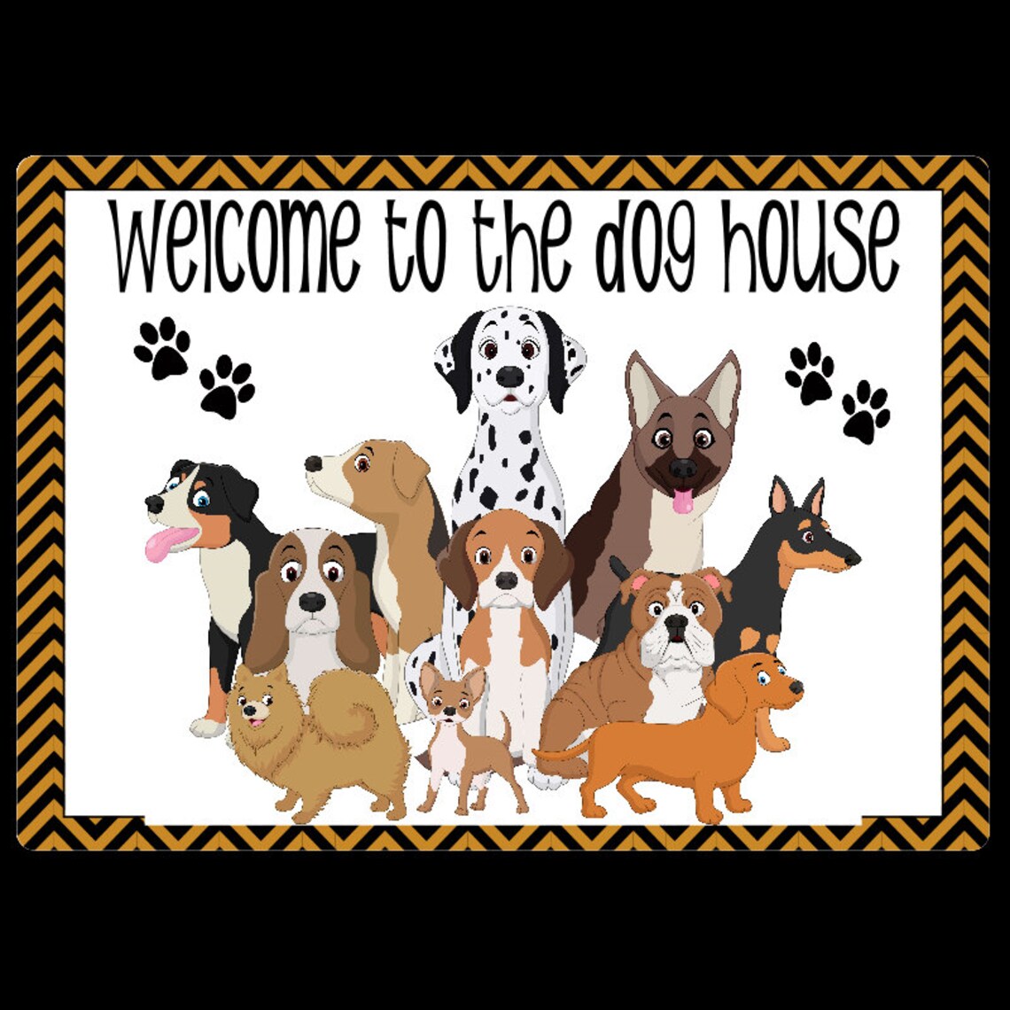 to the Dog House Accent Sign Wreath Supplies Dog Etsy