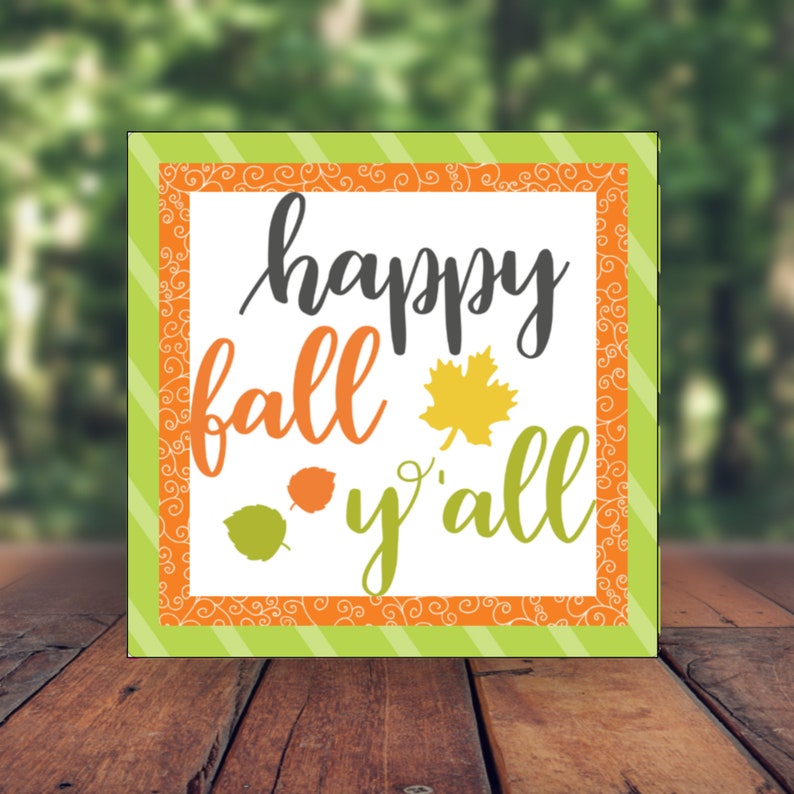 Sign for Autumn Decor Fall Wreath Sign Happy Fall Sign Autumn Sign for Wreaths