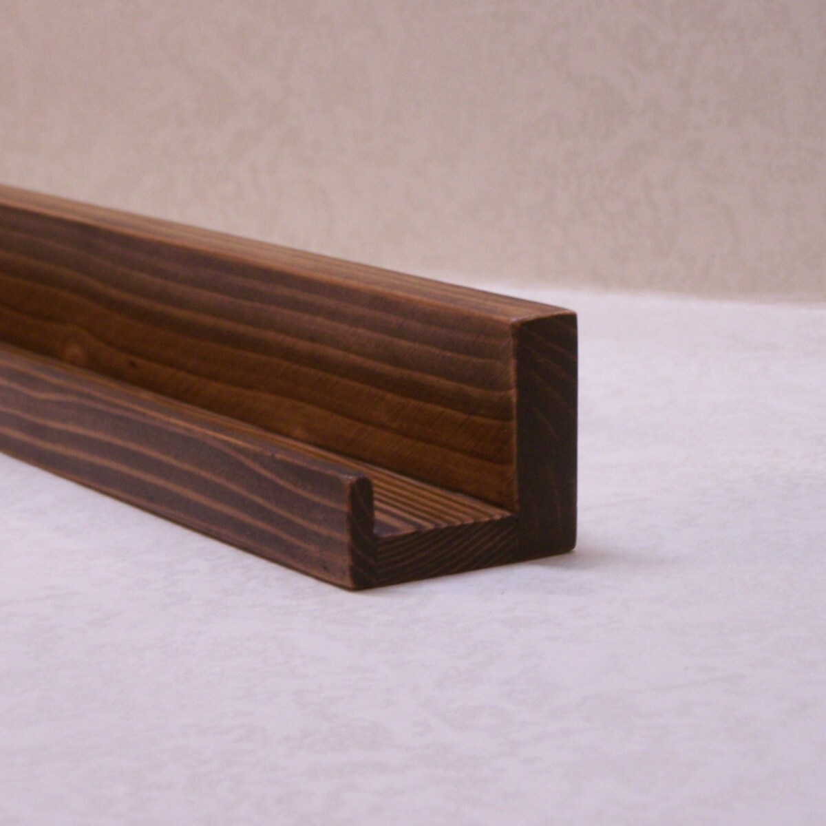 Ultra Narrow Floating Ledge Shelf 18" Dark Walnut