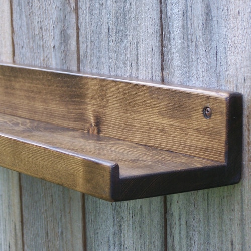 Unfinished Floating Ledge Shelf Picture Ledge Shelf You Etsy