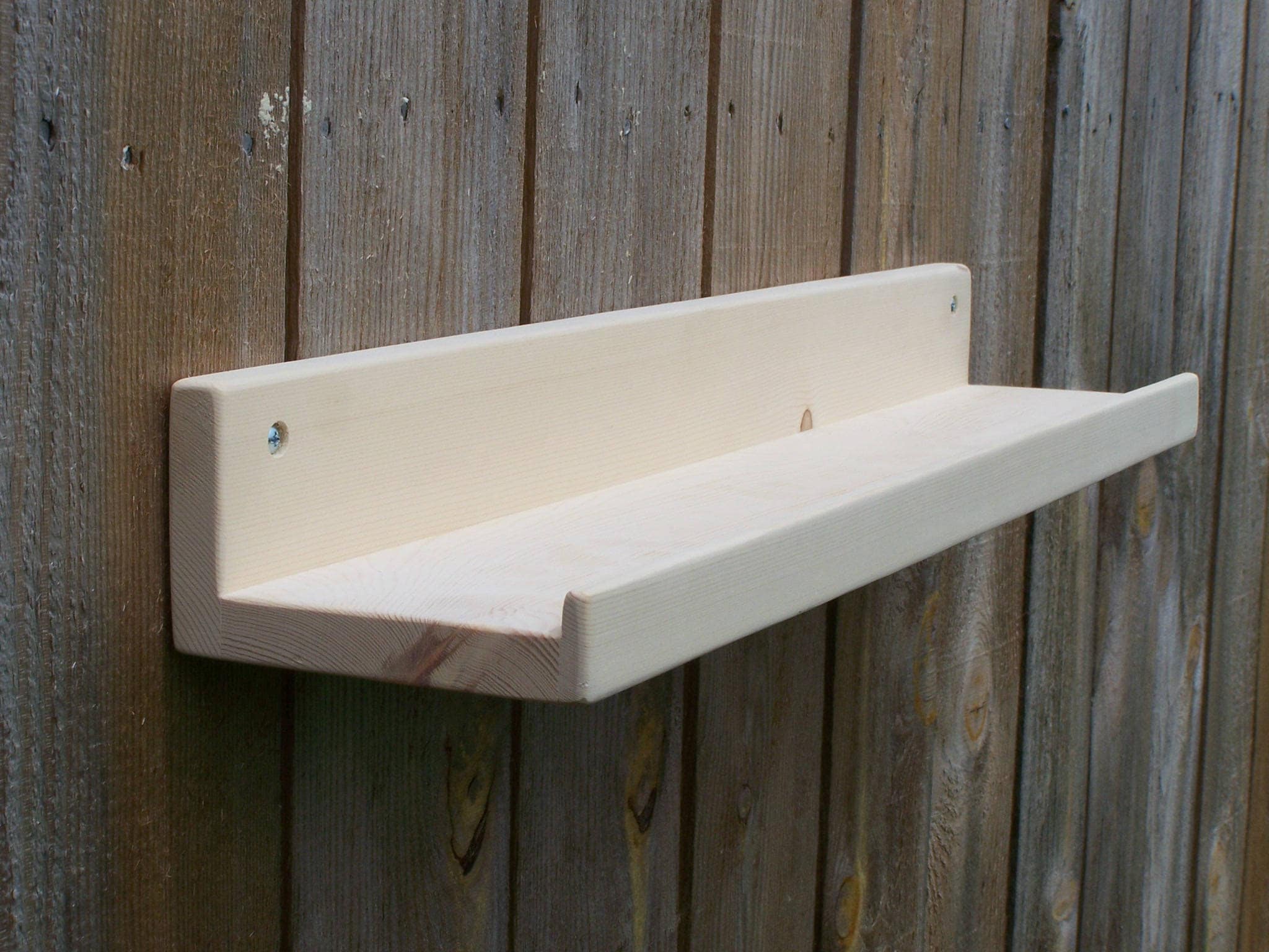 Wide Unfinished Floating Ledge Shelf Picture Ledge Shelf You Etsy