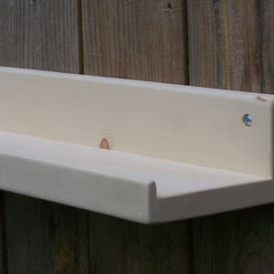 Wide Unfinished 28", 30", 32", Or 34 Inch, Floating ledge Shelf, Picture ledge Shelf, You Choose Your length