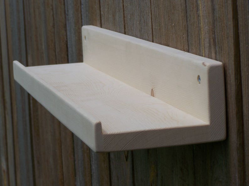 Wide Unfinished Floating Ledge Shelf Picture Ledge Shelf You Etsy