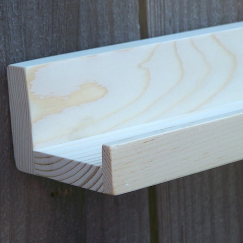 Wide Unfinished Floating Ledge Shelf Picture Ledge Shelf You Etsy