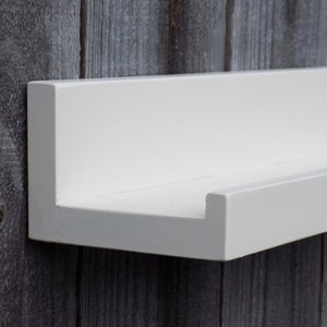 36", 38", 40", 42 inches, Floating Ledge Shelf, You Choose Your length, Heirloom White Finish