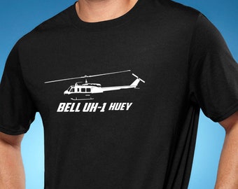 Future of Flight UH-D1 Huey Schematic Mil Green Shirt