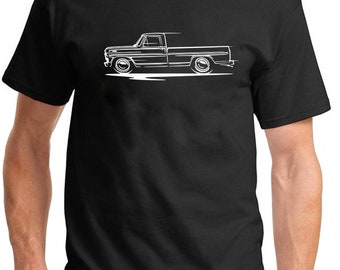 1967-72 Ford F-100 F100 Pickup Truck Classic Design Dark Version T-Shirt
