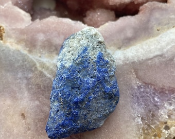 Raw Lapis Lazuli  Pendant Bead - Destash - Jewelry Supply