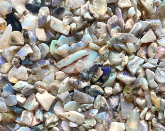 Tiny Drilled raw Australian crystals beads - Australian Opals- Raw Crystals - Opal