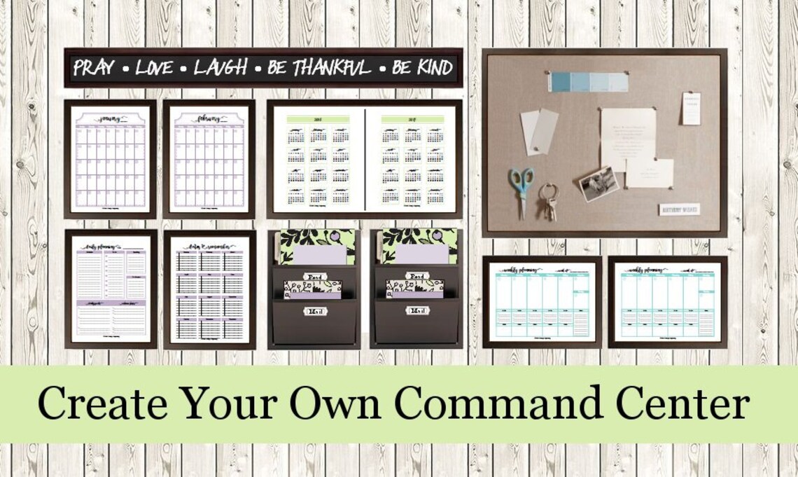 Printable Perpetual Calendar Kit 24 Monthly Calendar Pages - Etsy