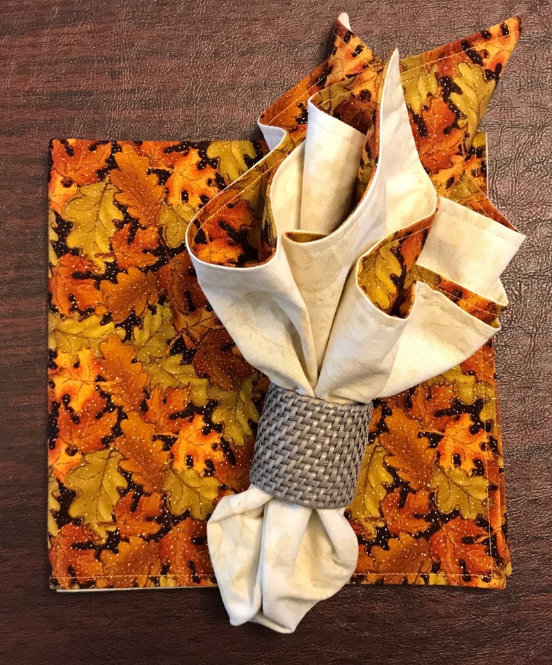 Fall Fabric Napkins set of 2