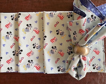 Servilletas de tela patrióticas de Mickey (juego de 4)