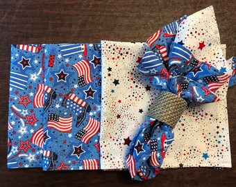 Servilletas de tela patriótica (conjunto de 4)