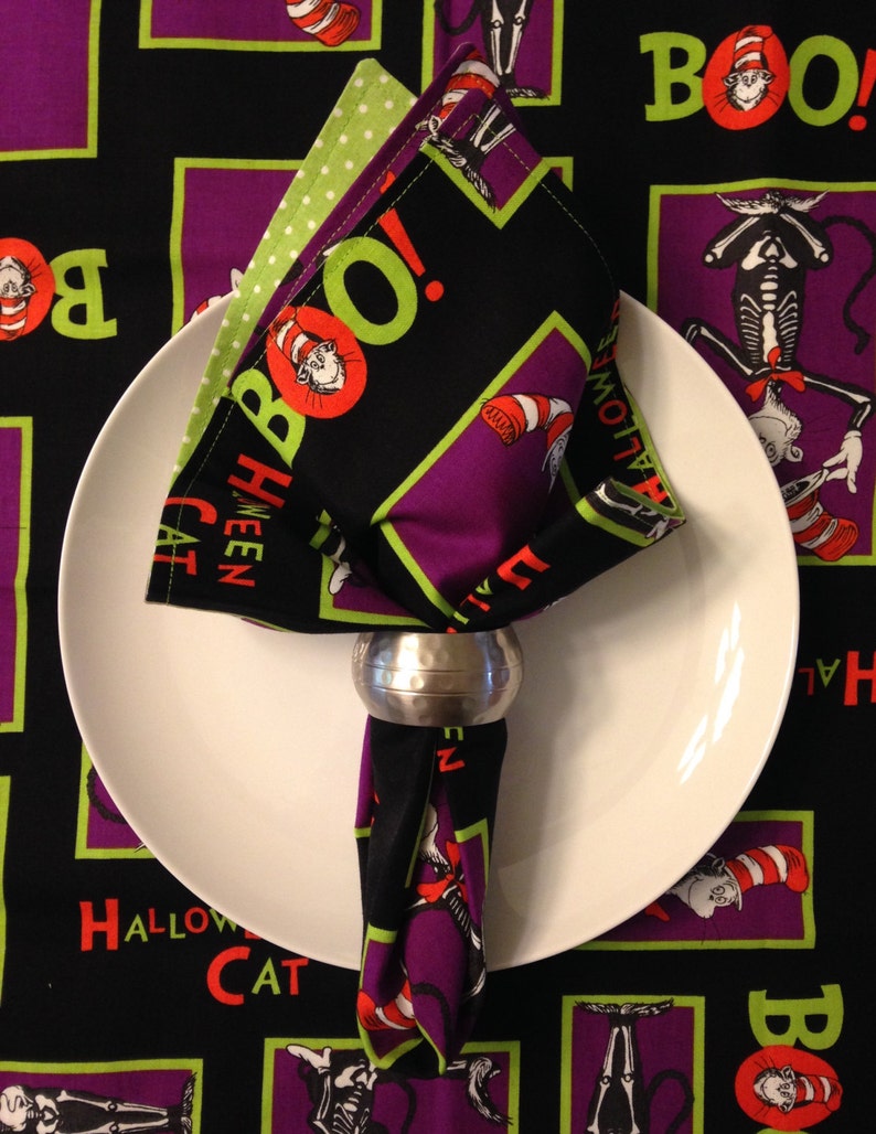 Halloween Fabric Napkins set of 2 Etsy