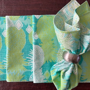 Pineapple Fabric Napkins (set of 4)