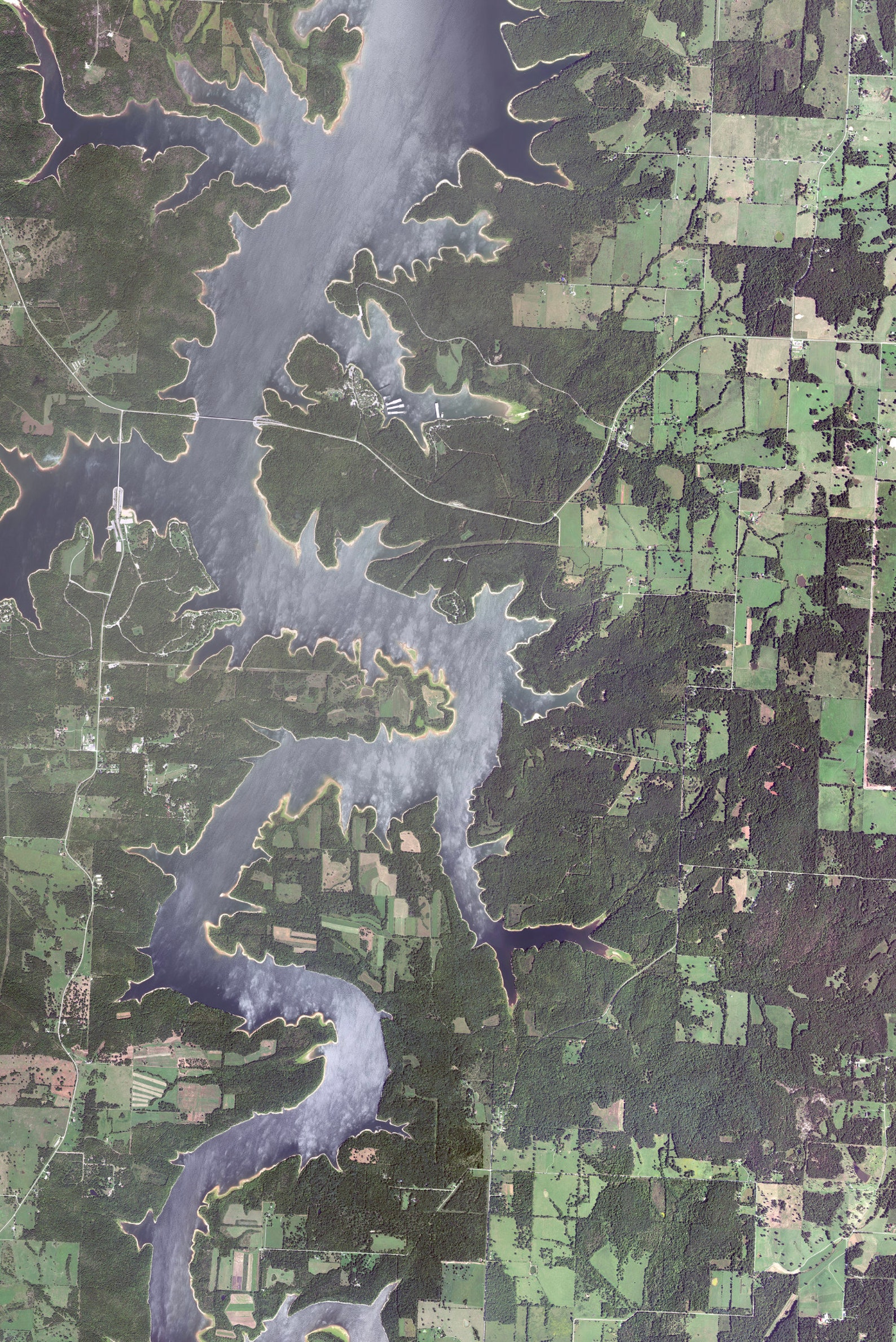 The Stockton Lake Missouri Satellite Poster Map Etsy